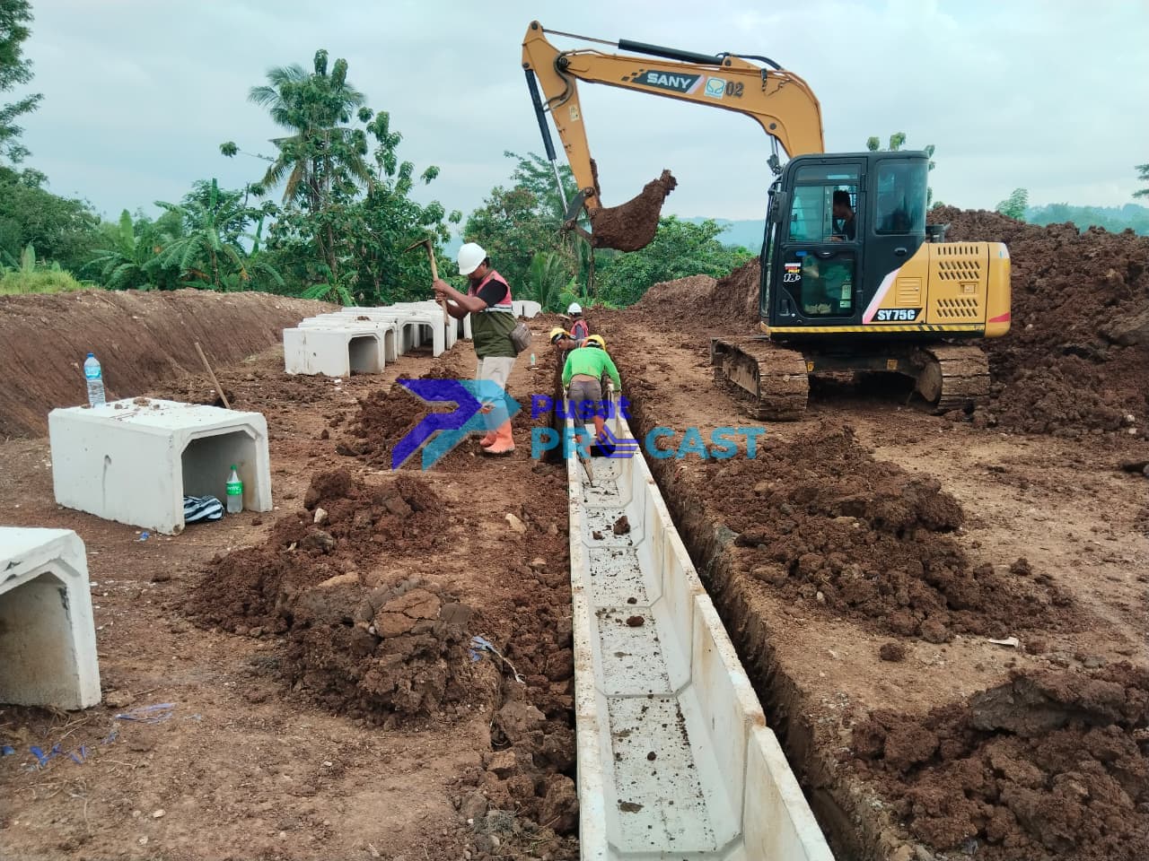 Proyek Precast di Brebes