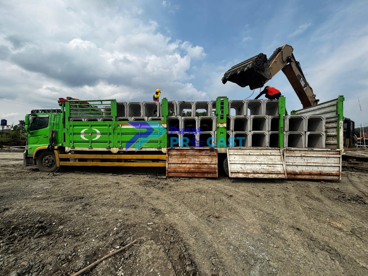 Proyek Precast di Tegal